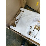 Peuterbed Huisje 140x70cm met Korting - Vurenhout Wit