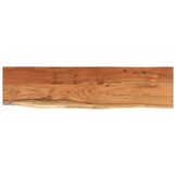 Acaciahout Wandschap met Natuurlijke Rand - 80x20x2,5 cm - 34% Korting!
