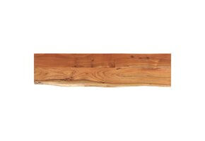 Acaciahout Wandschap met Natuurlijke Rand - 80x20x2,5 cm - 34% Korting!
