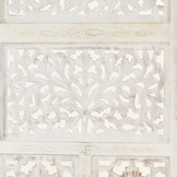 Kamerscherm 4 Panelen Mangohout Wit 160x165cm - 35% Korting!