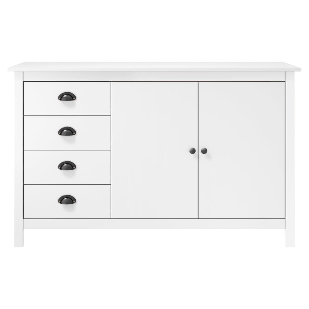 vidaXL Hill Dressoir: Massief Grenenhout Wit met 54% Korting