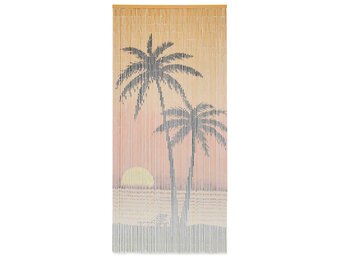 Bamboe Vliegengordijn 90x200 cm met Palmprint - 34% Korting