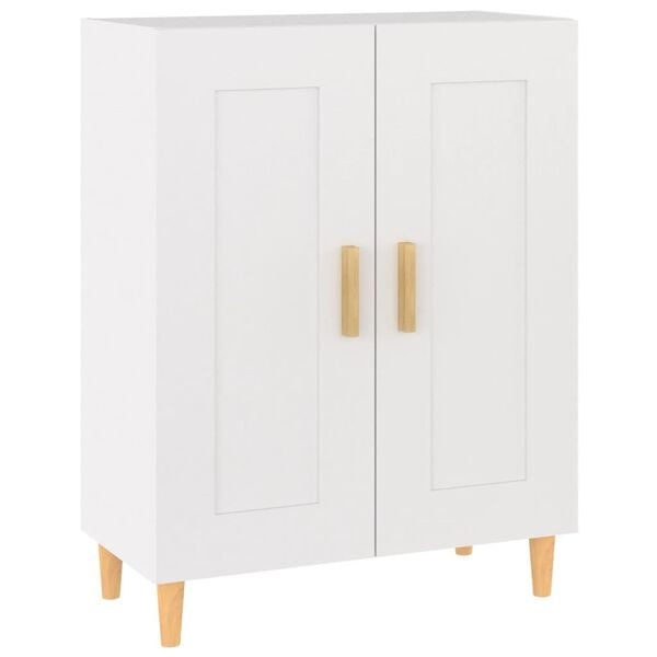 Dressoir 69,5x34x90 cm bewerkt hout wit - 74% korting