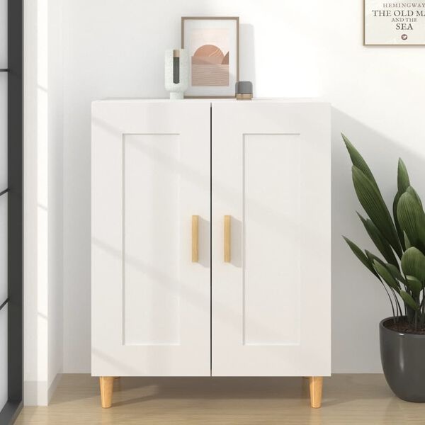 Dressoir 69,5x34x90 cm bewerkt hout wit - 74% korting