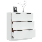 Dressoir bewerkt hout wit - 60x30x70 cm | 34% korting