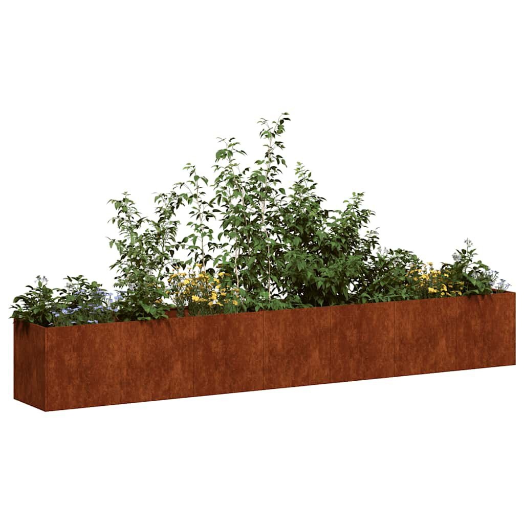 Roestige Cortenstaal Plantenbak 280x40x40 cm - 54% Korting