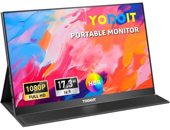 17.3" Full HD Draagbare Monitor - IPS & USB-C met 30% Korting