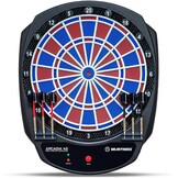 Carromco Smartness Arcadia 4.0 – elektronisch dartbord Profi E-Dartboard met app, rood-blauw, voor 1-8 spelers, softdarts, USB-kabel, 17 spellen & 312 varianten (incl. cricket)
