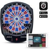 Carromco Smartness Arcadia 4.0 – elektronisch dartbord Profi E-Dartboard met app, rood-blauw, voor 1-8 spelers, softdarts, USB-kabel, 17 spellen & 312 varianten (incl. cricket)