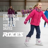 Verstelbare IJshockeyschaatsen Roces Jokey Ice 3.0 Girl Zwart Maat 34-37 - 60% Korting