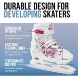 Verstelbare IJshockeyschaatsen Roces Jokey Ice 3.0 Girl Zwart Maat 34-37 - 60% Korting