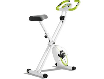 Compacte Opvouwbare Hometrainer | 8 Weerstanden | Wit/Groen - 34% Korting