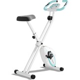 Compacte Opvouwbare Hometrainer | 8 Weerstanden | Wit/Groen - 34% Korting