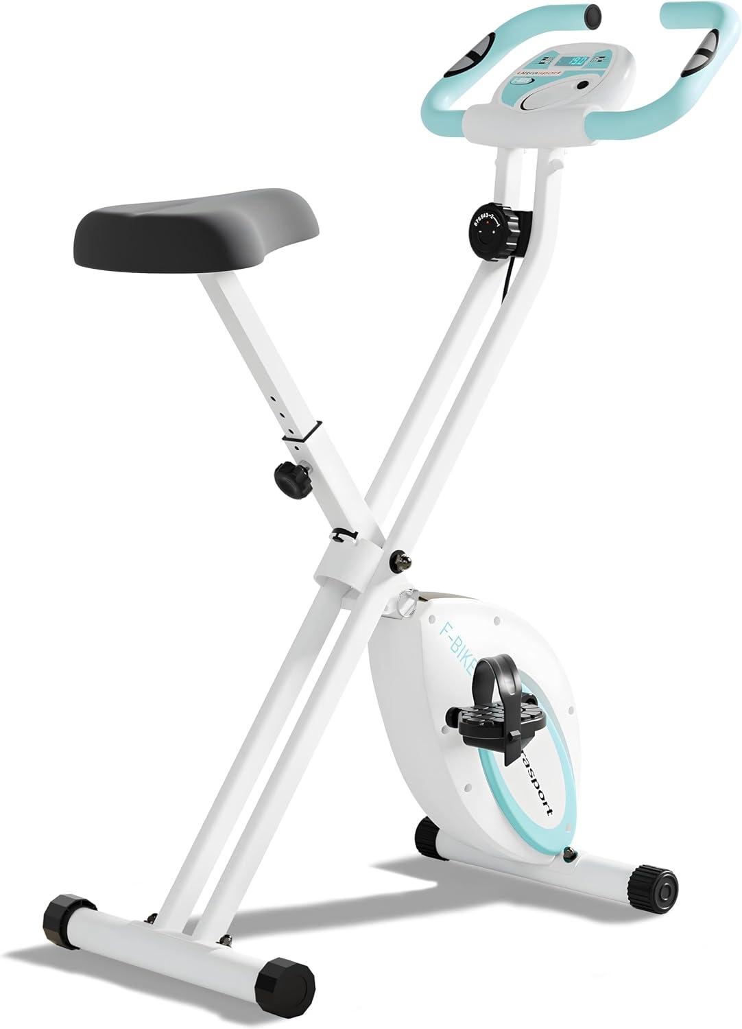 Compacte Opvouwbare Hometrainer | 8 Weerstanden | Wit/Groen - 34% Korting
