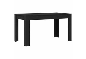 Eettafel Zwart Eiken 140 cm - 35% Korting!