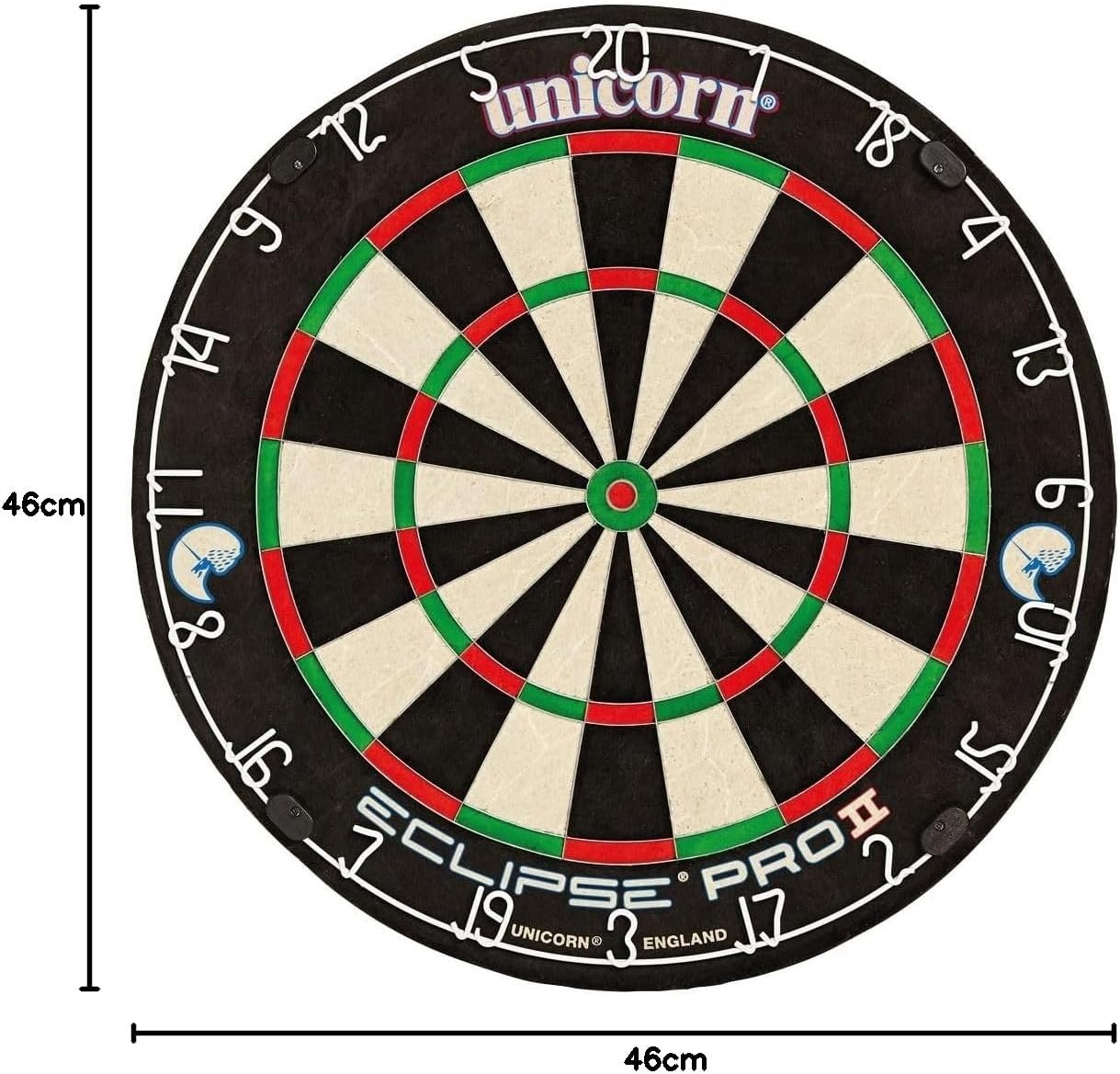 Dartbord Unicorn Eclipse Pro 2 Borstel Zwart - 53% Korting!