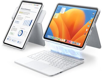 iPad Air/Pro 11" Toetsenbordhoes met Touchpad & 7 Kleuren Verlichting - 34% Korting