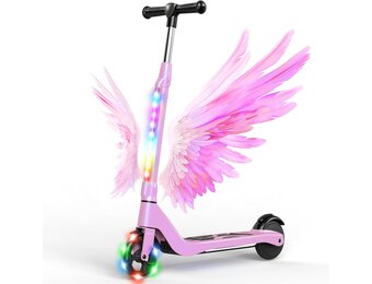 Elektrische kinderstep (6-10 jr) met LED, 34% korting