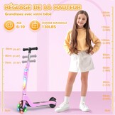 Elektrische kinderstep (6-10 jr) met LED, 34% korting