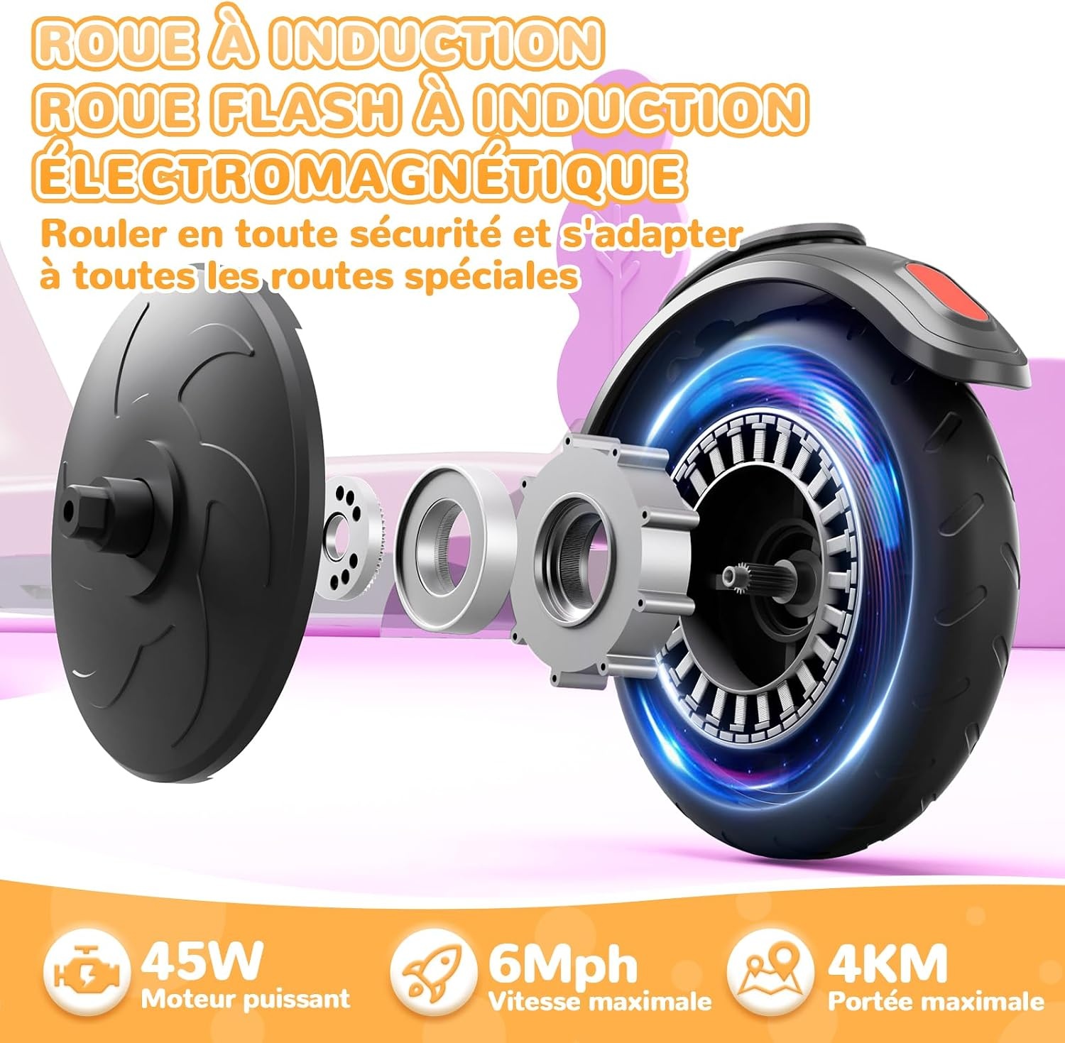Elektrische kinderstep (6-10 jr) met LED, 34% korting