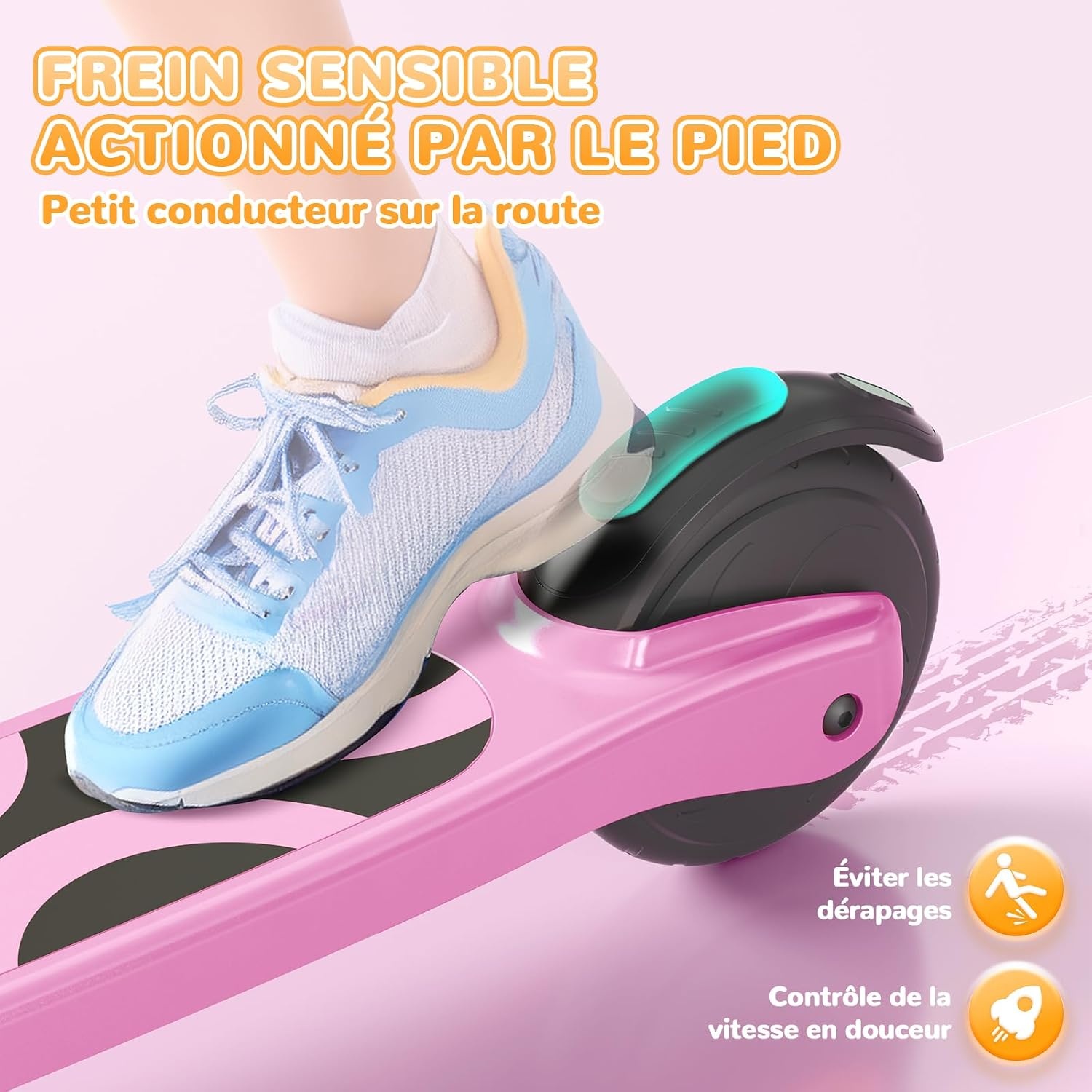 Elektrische kinderstep (6-10 jr) met LED, 34% korting