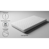 Kindermatras 160x80cm - PUR-schuim, Vormvast, Wasbare Hoes - 56% Korting