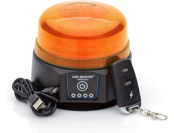 LED Zwaailicht XR20 ECO Geel - Accu, USB Oplaadbaar - 35% Korting!