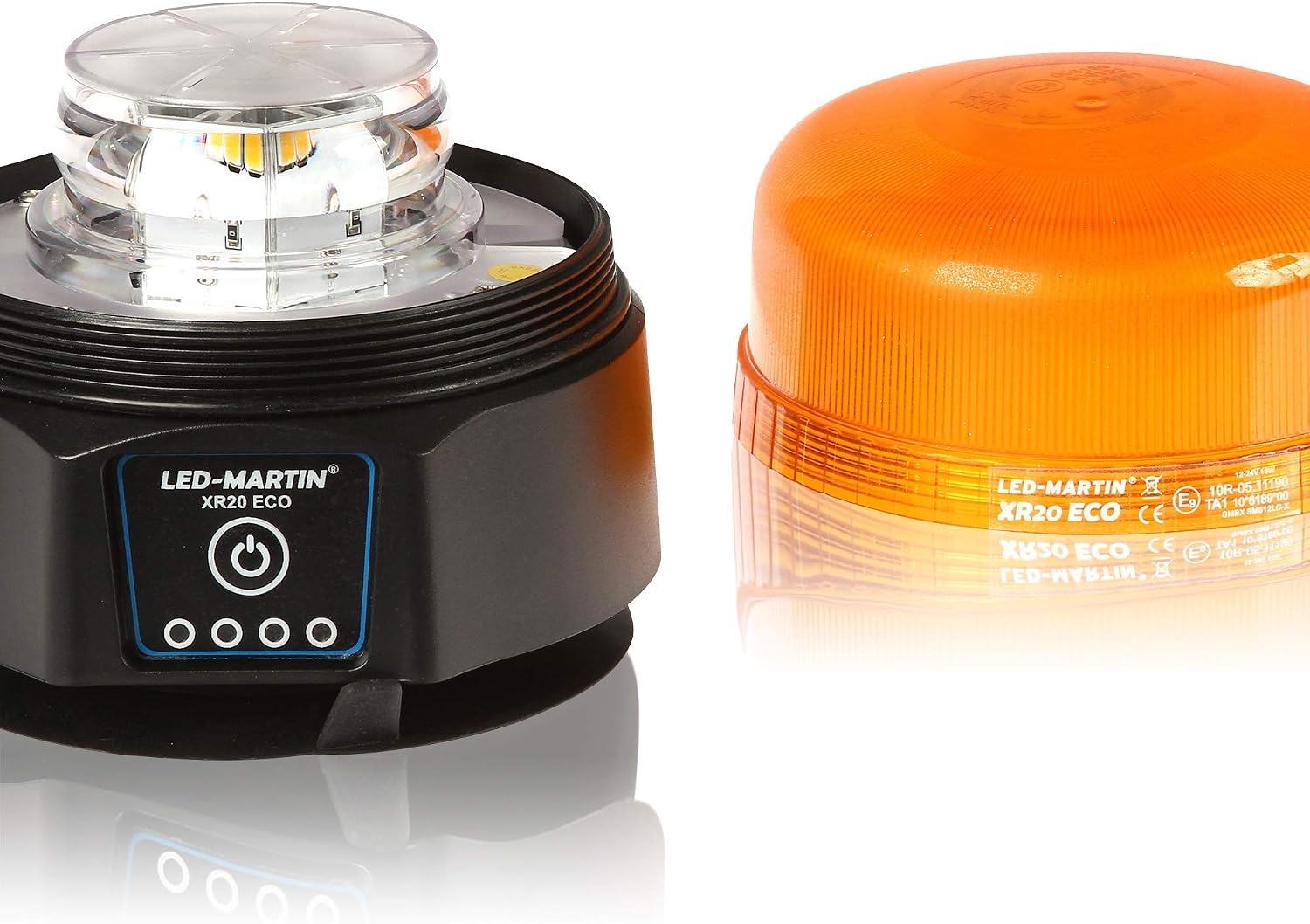 LED Zwaailicht XR20 ECO Geel - Accu, USB Oplaadbaar - 35% Korting!