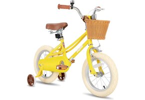 Meisjesfiets JOYSTAR 14 inch met Zijwielen & Mand - 35% Korting!