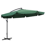 Zweefparasol Groen Waterdicht Polyester - 340 cm - 54% Korting