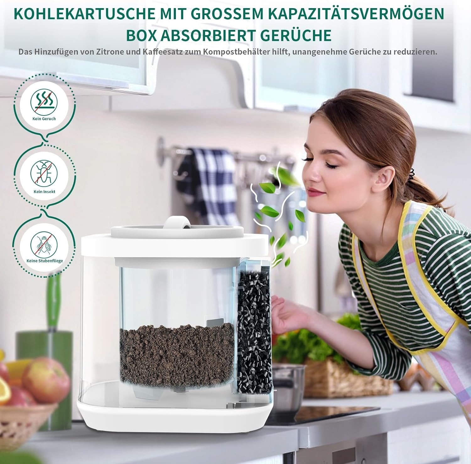 Elektrische Keukencompostbak 4L met 54% Korting