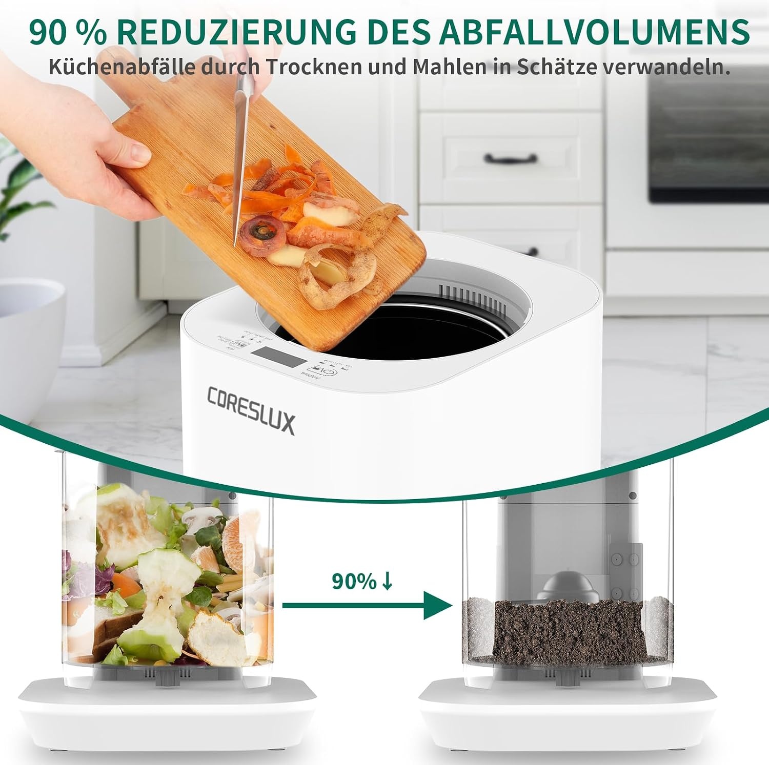 Elektrische Keukencompostbak 4L met 54% Korting