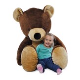 Grote Knuffelbeer 155 cm Bruin Pluche - 60% Korting