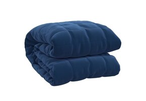VidaXL Verzwaringsdeken Blauw 220x260 cm 11 kg - 34% Korting!