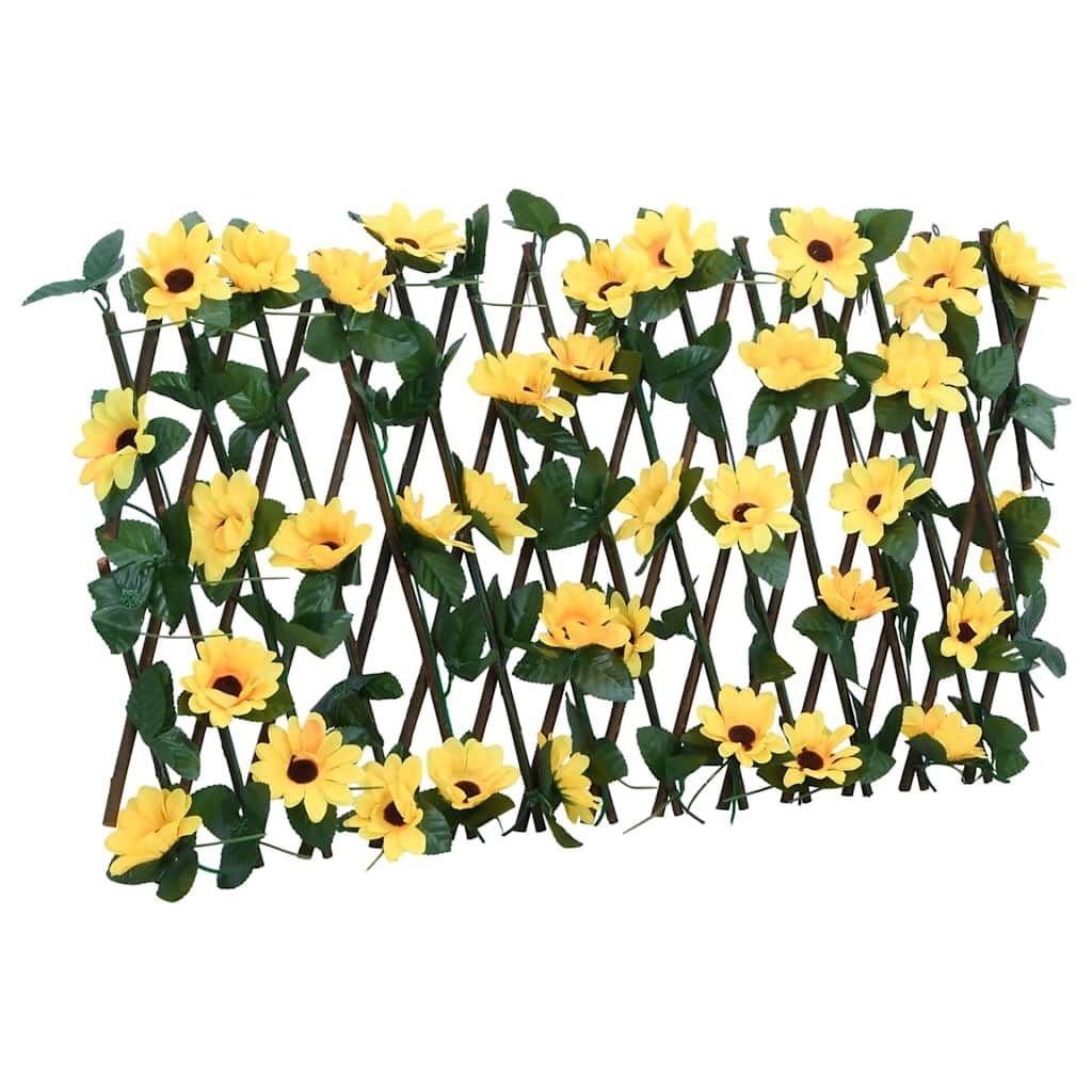 VidaXL Kunstplant Klimop op Latwerk 180x20 cm Geel - 54% Korting