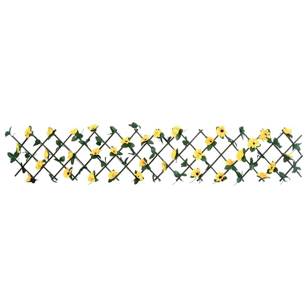 VidaXL Kunstplant Klimop op Latwerk 180x20 cm Geel - 54% Korting