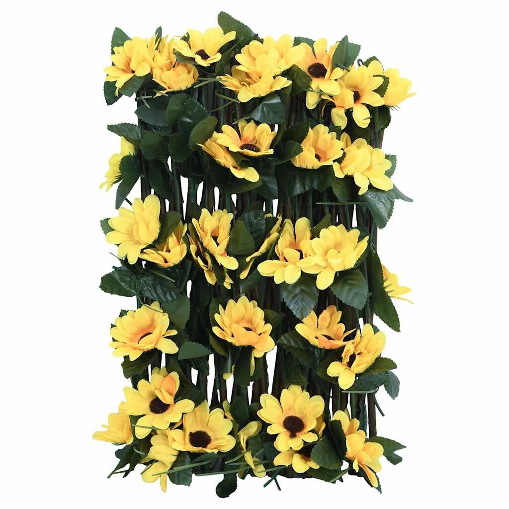 VidaXL Kunstplant Klimop op Latwerk 180x20 cm Geel - 54% Korting