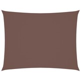 vidaXL Zonnescherm rechthoekig 3x4 m oxford stof bruin