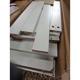 vidaXL Dressoir Wit 80x30x60 cm Bewerkt Hout - 72% Korting!