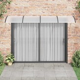 vidaXL Deurluifel 350x100 cm polycarbonaat zwart