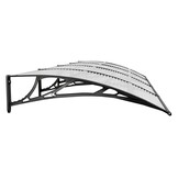 vidaXL Deurluifel 350x100 cm polycarbonaat zwart