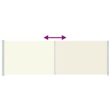 vidaXL Tuinscherm uittrekbaar 200x600 cm crème