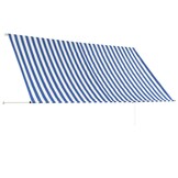 Uittrekbare Luifel 300x150 cm Blauw & Wit - 34% Korting!