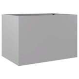 vidaXL Plantenbak 62x40x39 cm gegalvaniseerd staal zilverkleurig
