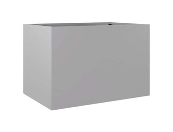 vidaXL Plantenbak 62x40x39 cm gegalvaniseerd staal zilverkleurig