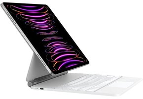 iPad Pro 12.9 Toetsenbordhoes Wit met Touchpad & Verlichting - 34% Korting