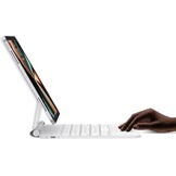 HOU iPad Pro 12.9 Toetsenbordhoes Wit met Touchpad en Verlichting (6e, 5e, 4e, 3e Generatie)