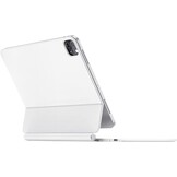 HOU iPad Pro 12.9 Toetsenbordhoes Wit met Touchpad en Verlichting (6e, 5e, 4e, 3e Generatie)