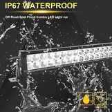Willpower 132CM 300W Led-verlichting Bar 12V Led Lichtbalk Dun Rijdende Offroad Lichten Mistlamp Werklampen Led Light Bar Voor Vrachtwagen Tractor Auto Boot 4x4 ATV UTV SUV - Maat 132CM - 300W - Combinatiebalk