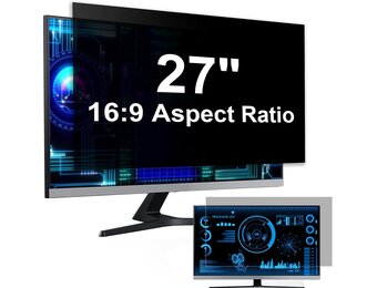 27 inch Privacy Filter voor Monitor 16:9 - Anti-glare en Blauwlichtfilter